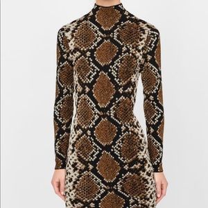 Zara snakeskin dress